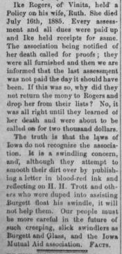 IndianChieftain - Vinitia OK - 09.24.1885 - Page 1