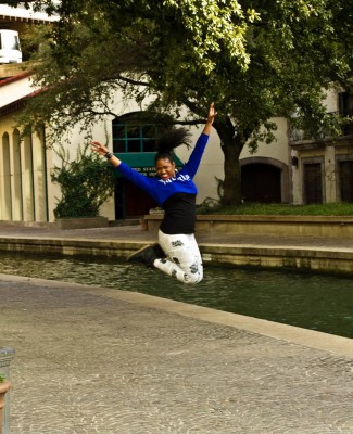 Me, after finding out about our Igbo ancestry. LOL Actually, this was a different day but the jump still counts. Credit: Carolyn Callahan of Precision Photography by CC.